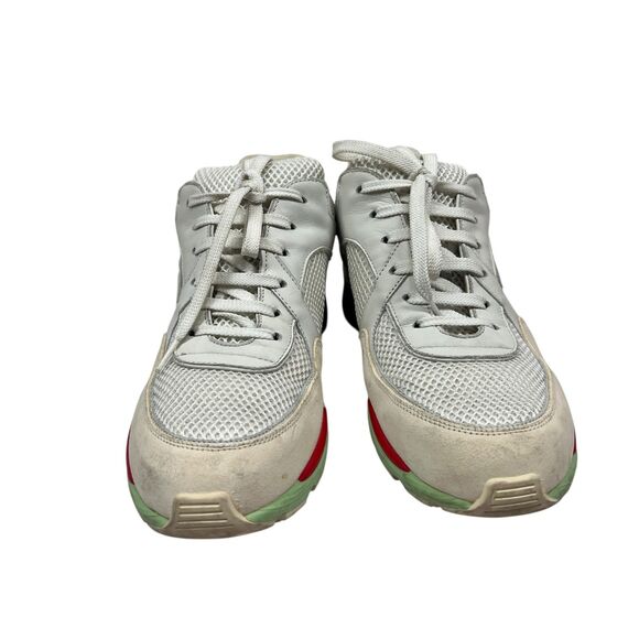 Chanel Interlocking CC Logo Mesh Leather Sneakers White Multi Color Size EUR 40 - Picture 7 of 12